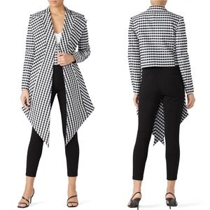 Tome Check Scarf Lapel Jacket